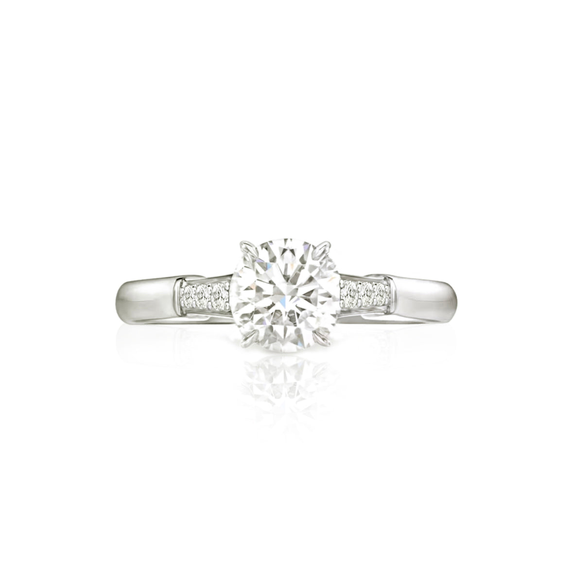 Sigma Brilliant Round Engagement Ring