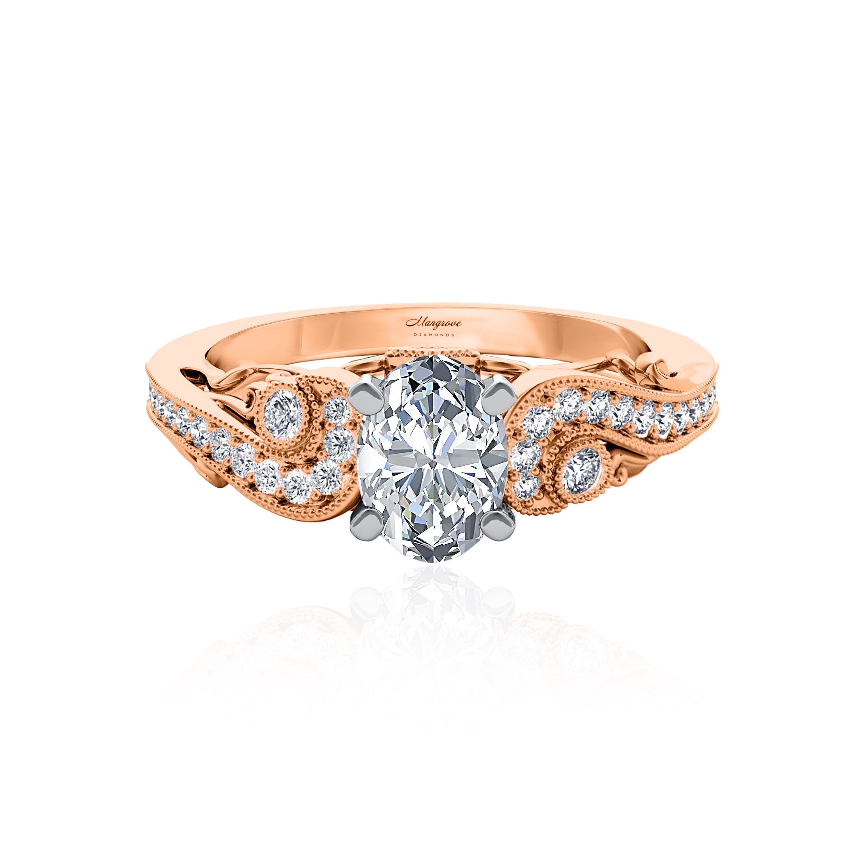 #Metal_14K Rose Gold#Prong_Standard#Shape_Oval