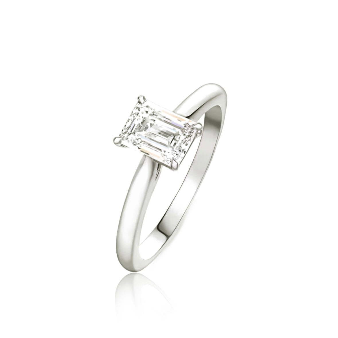 Mangrove Emerald-Cut Solitaire