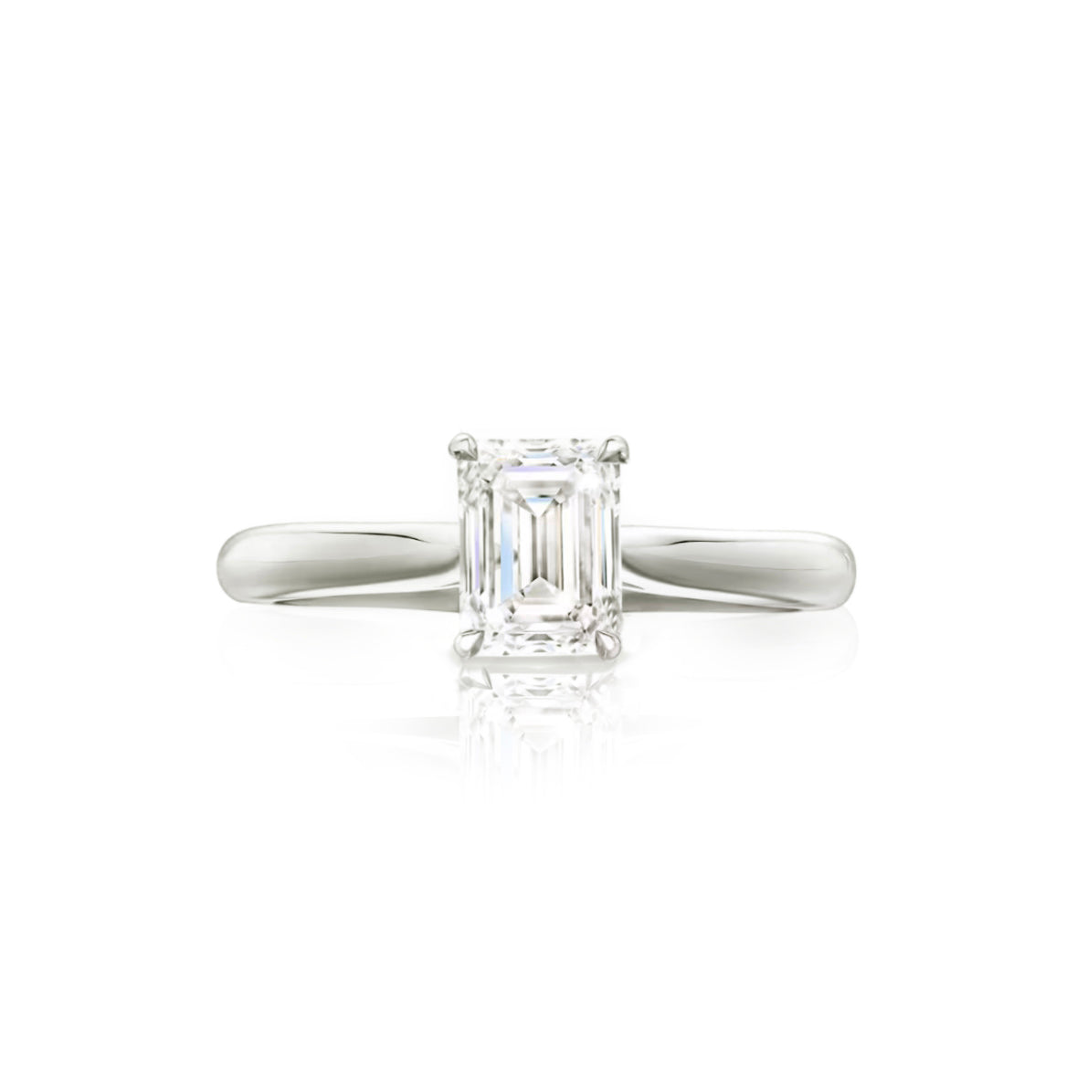 Mangrove Emerald-Cut Solitaire