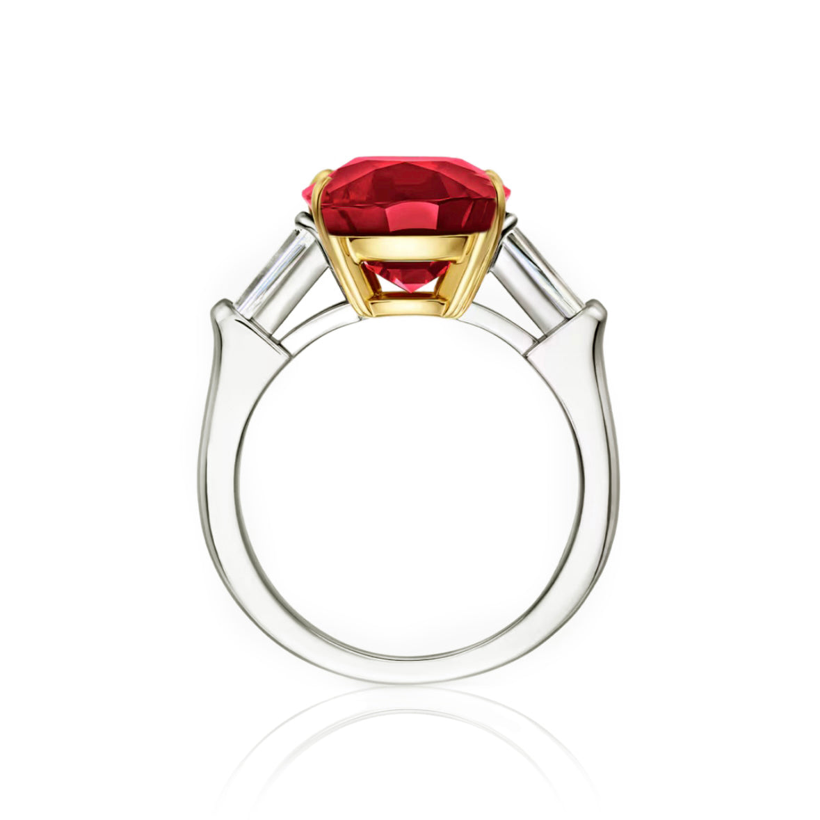 Phoenix Oval Ruby Ring