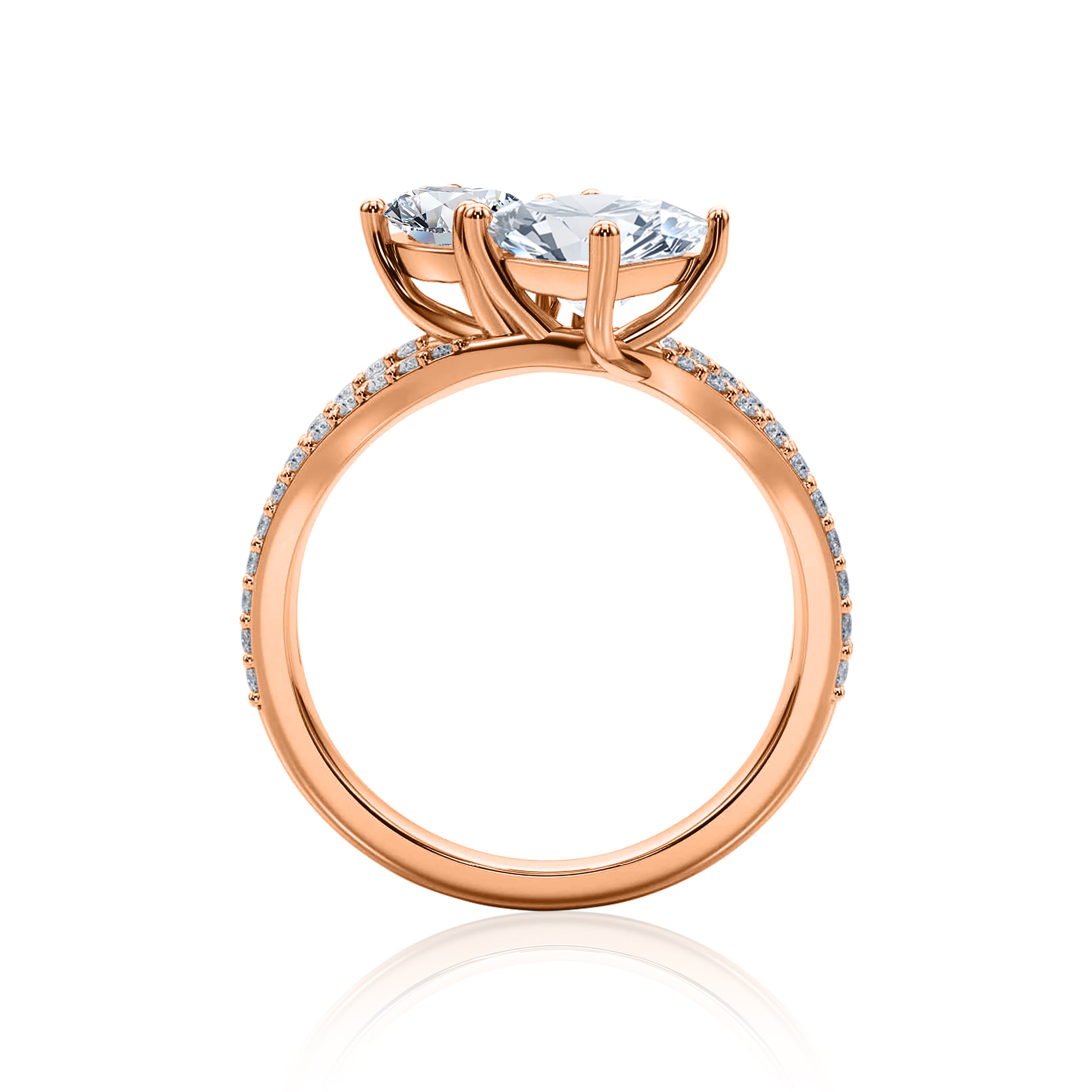 #Metal_14K Rose Gold#Shape_Princess