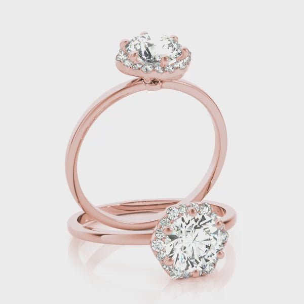 #Metal_14K Rose Gold#Prong_Standard#Shape_Round