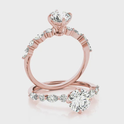 #Metal_14K Rose Gold#Shape_Round