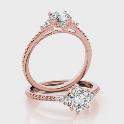 #Metal_14K Rose Gold#Shape_Round