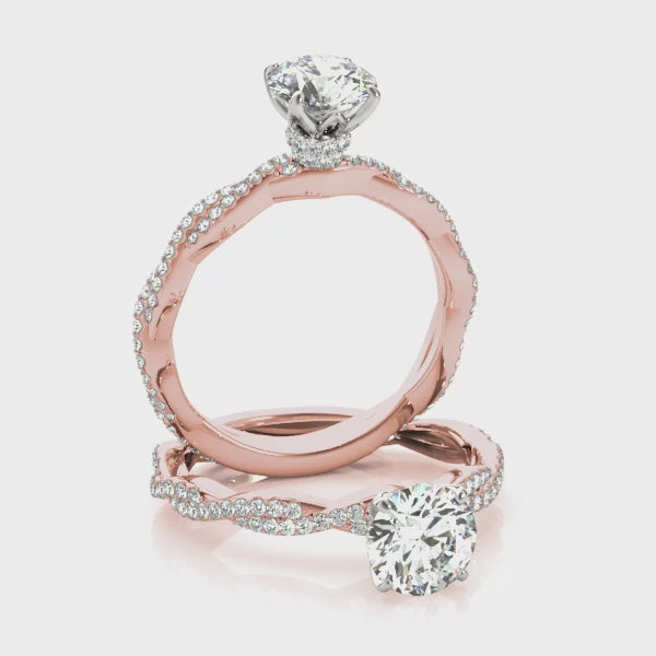 #Metal_14K Rose Gold#Prong_Standard#Shape_Round