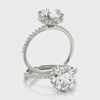 #Metal_14K White Gold#Prong_Standard#Shape_Round#Metal_18K White Gold