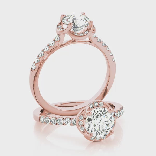 #Metal_14K Rose Gold#Prong_Standard#Shape_Round