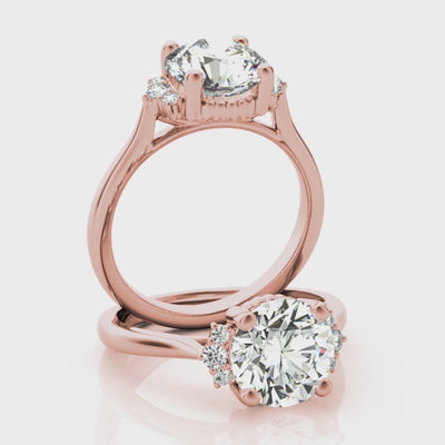 #Metal_14K Rose Gold#Shape_Round