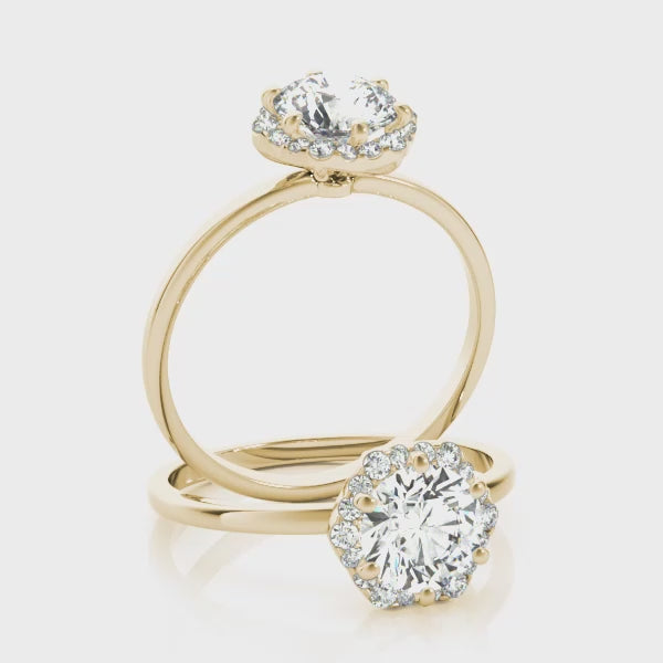 #Metal_14K Yellow Gold#Prong_Standard#Shape_Round#Metal_18K Yellow Gold