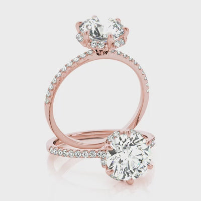 #Metal_14K Rose Gold#Prong_Standard#Shape_Round