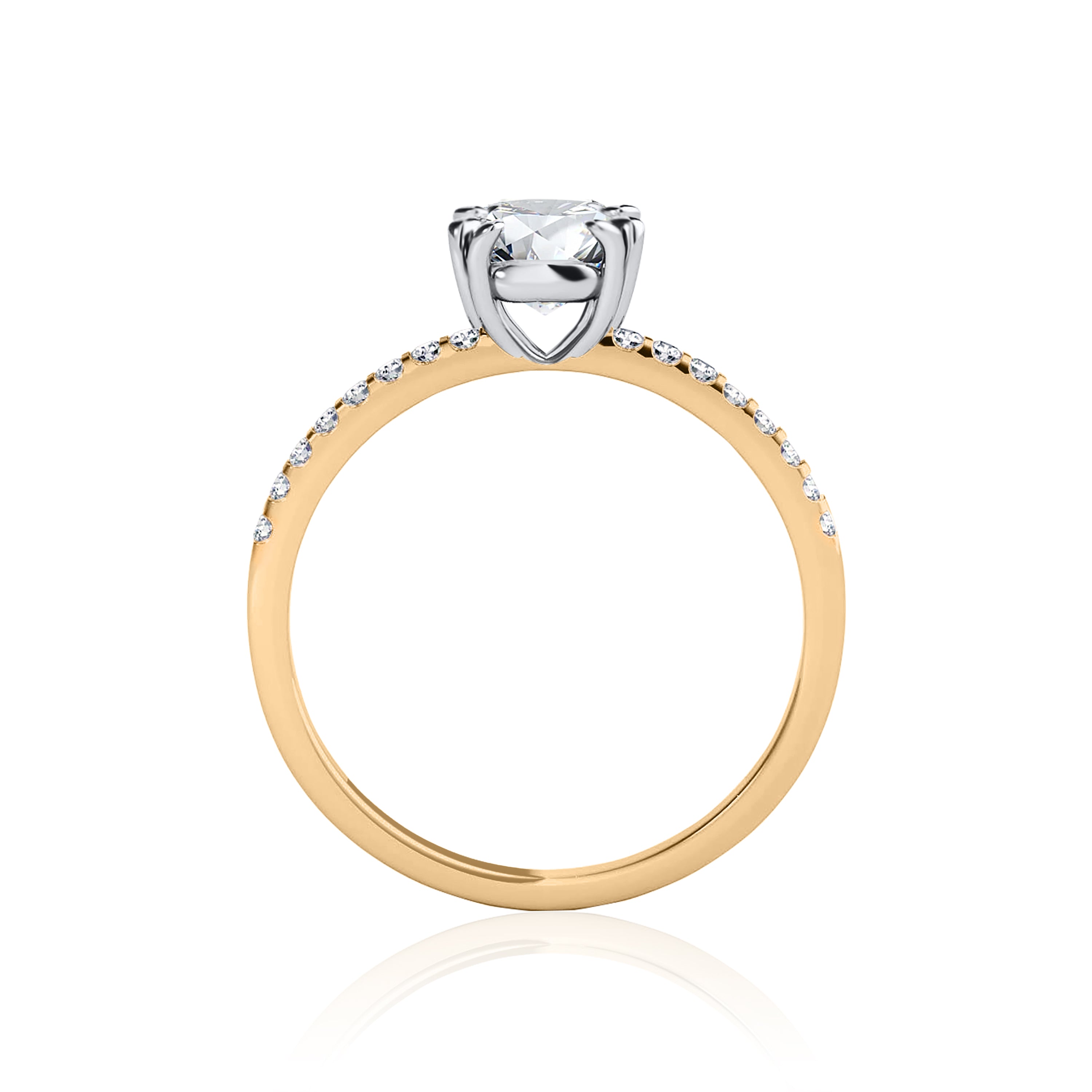 #Metal_14K Yellow Gold#Shape_Asscher#Metal_18K Yellow Gold