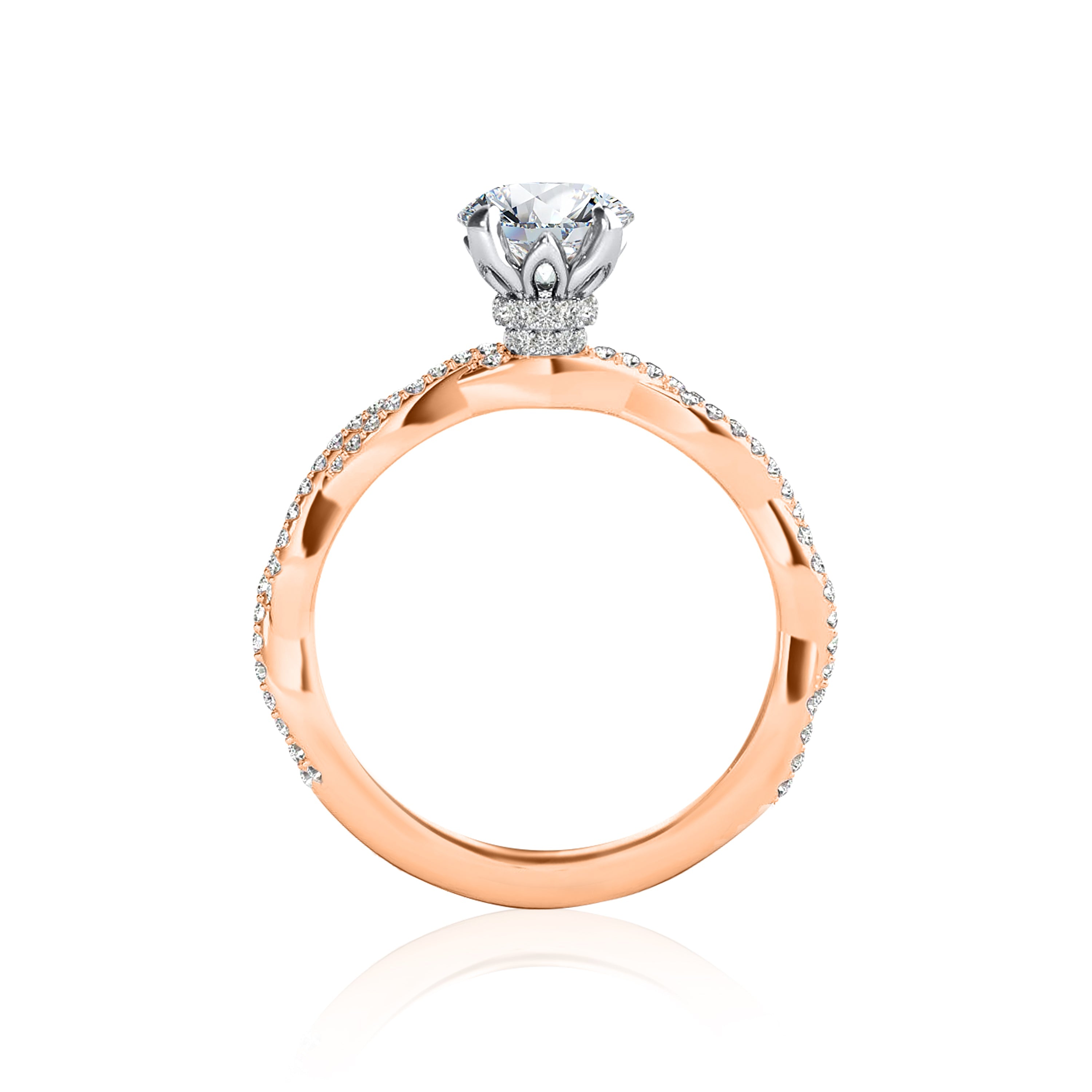 #Metal_14K Rose Gold#Prong_Standard#Shape_Round