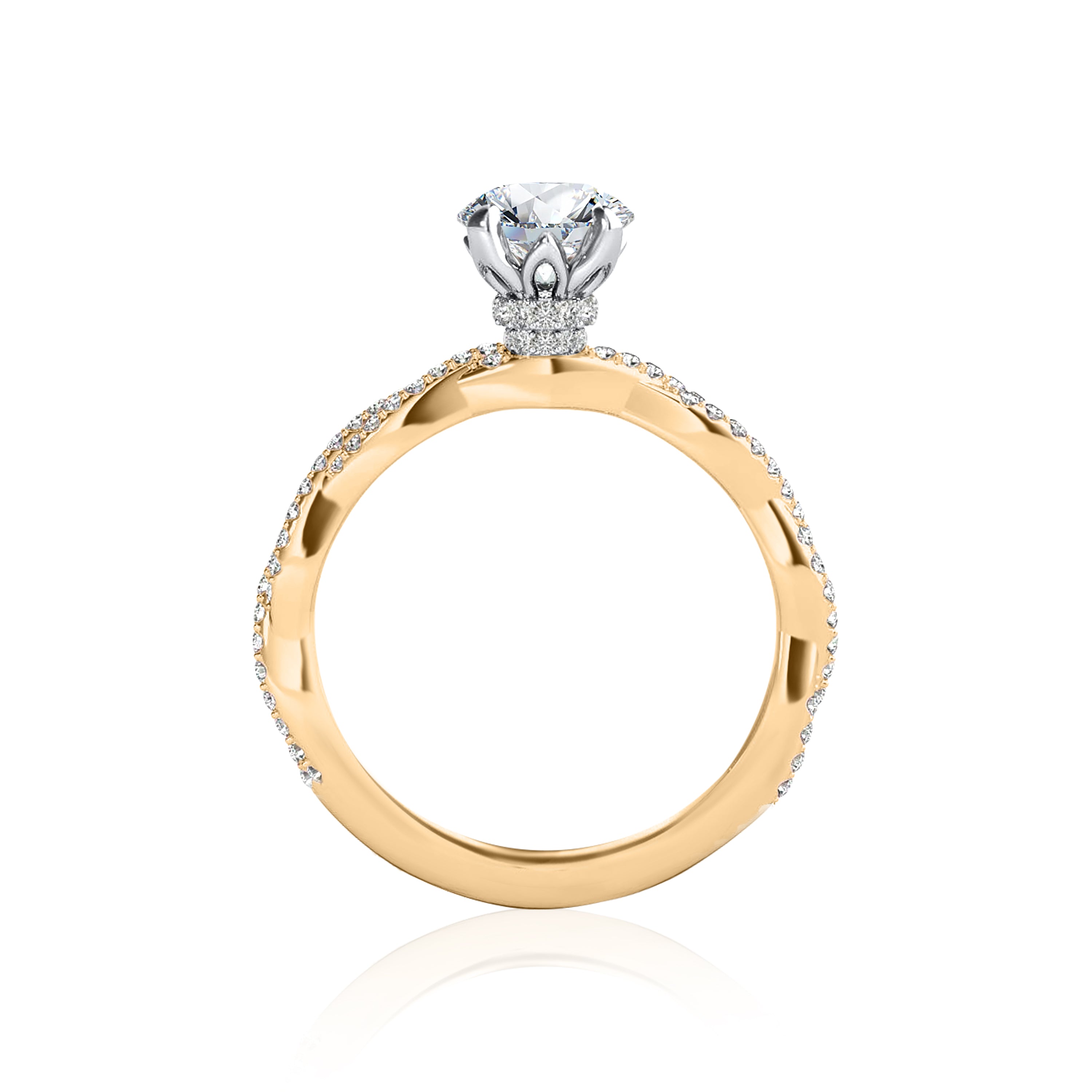 #Metal_14K Yellow Gold#Prong_Standard#Shape_Round#Metal_18K Yellow Gold