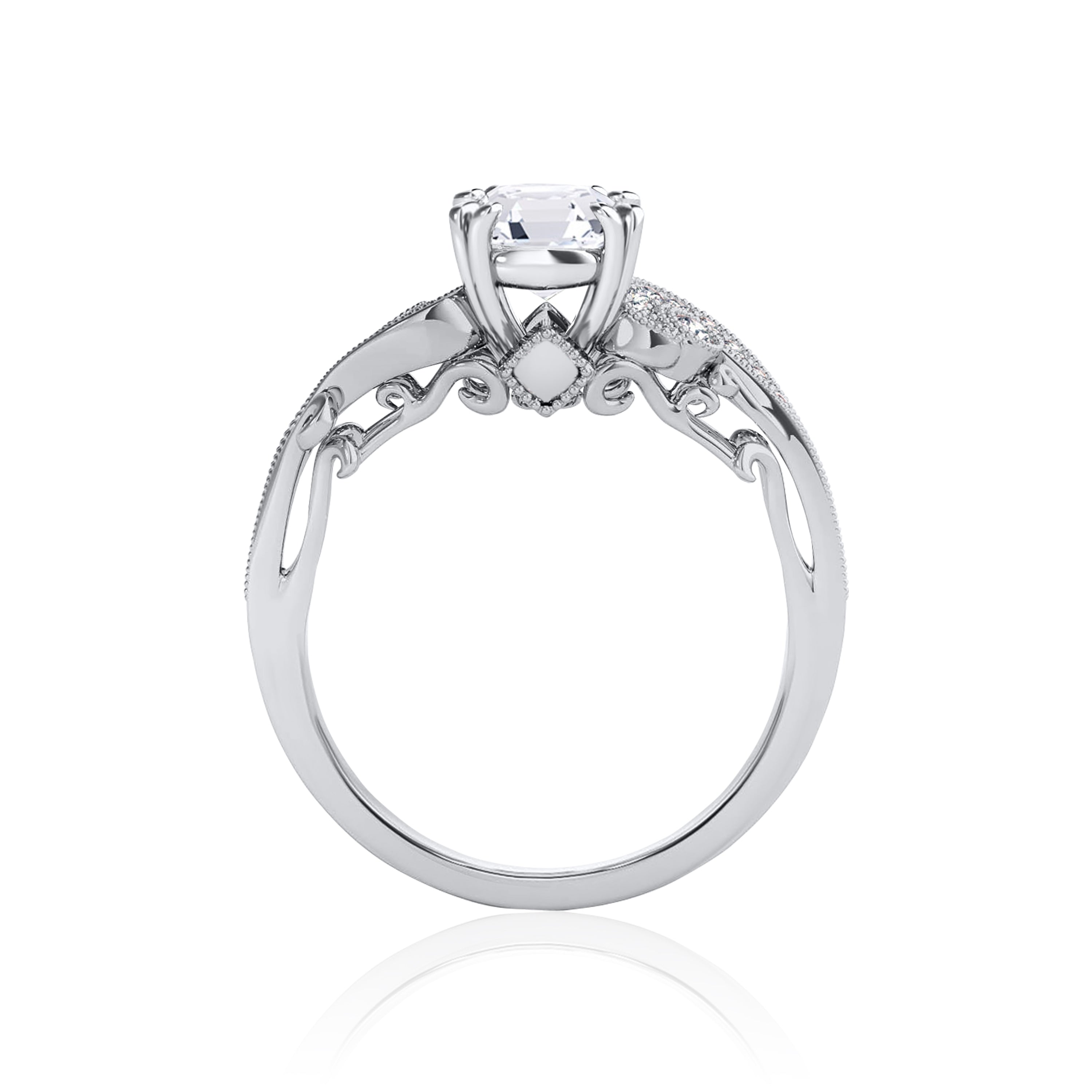 #Metal_14K White Gold#Prong_Standard#Shape_Asscher#Metal_18K White Gold#Metal_Platinum