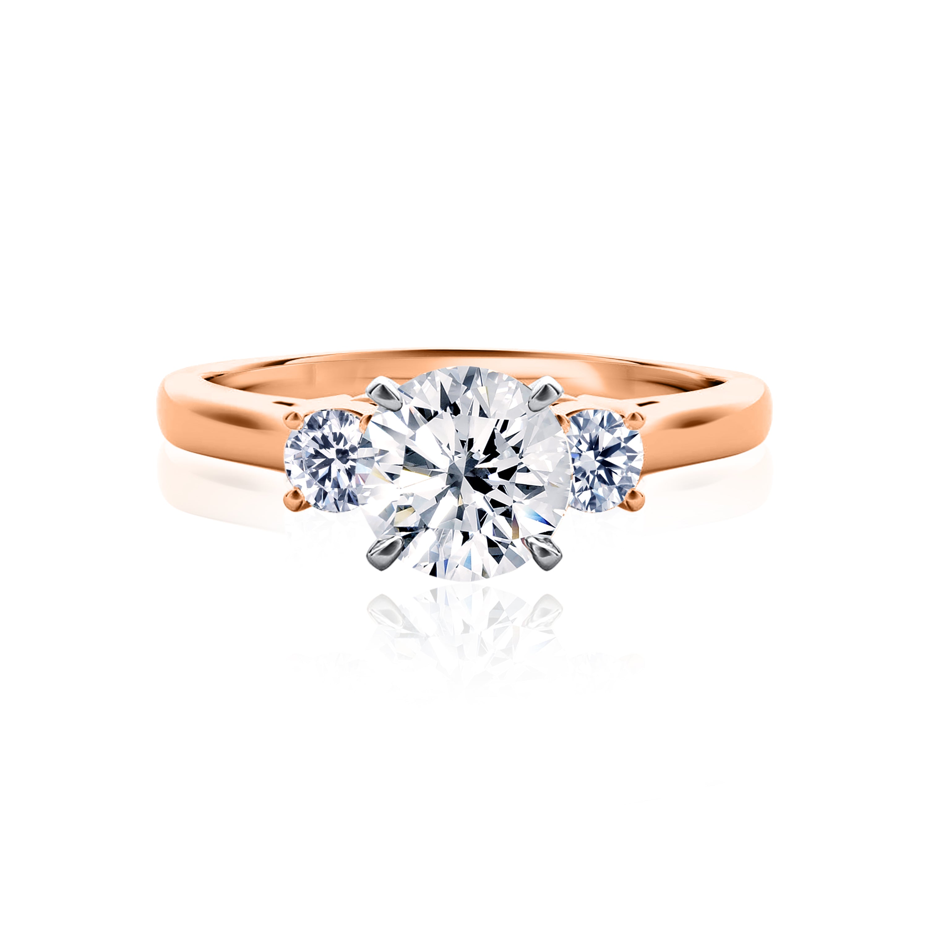 #Metal_14K Rose Gold#Prong_Standard#Shape_Round