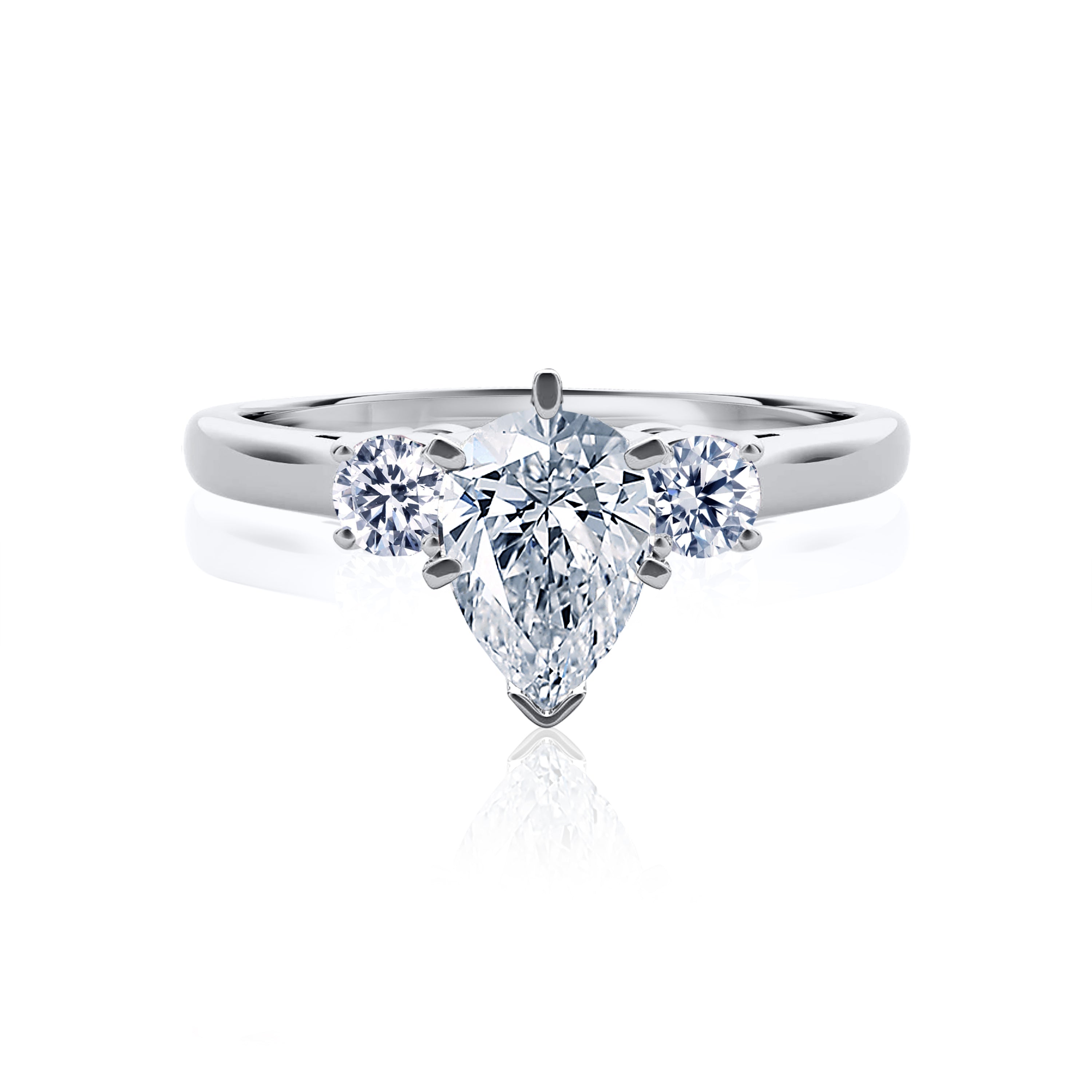 #Metal_14K White Gold#Prong_Standard#Shape_Pear#Metal_18K White Gold#Metal_Platinum