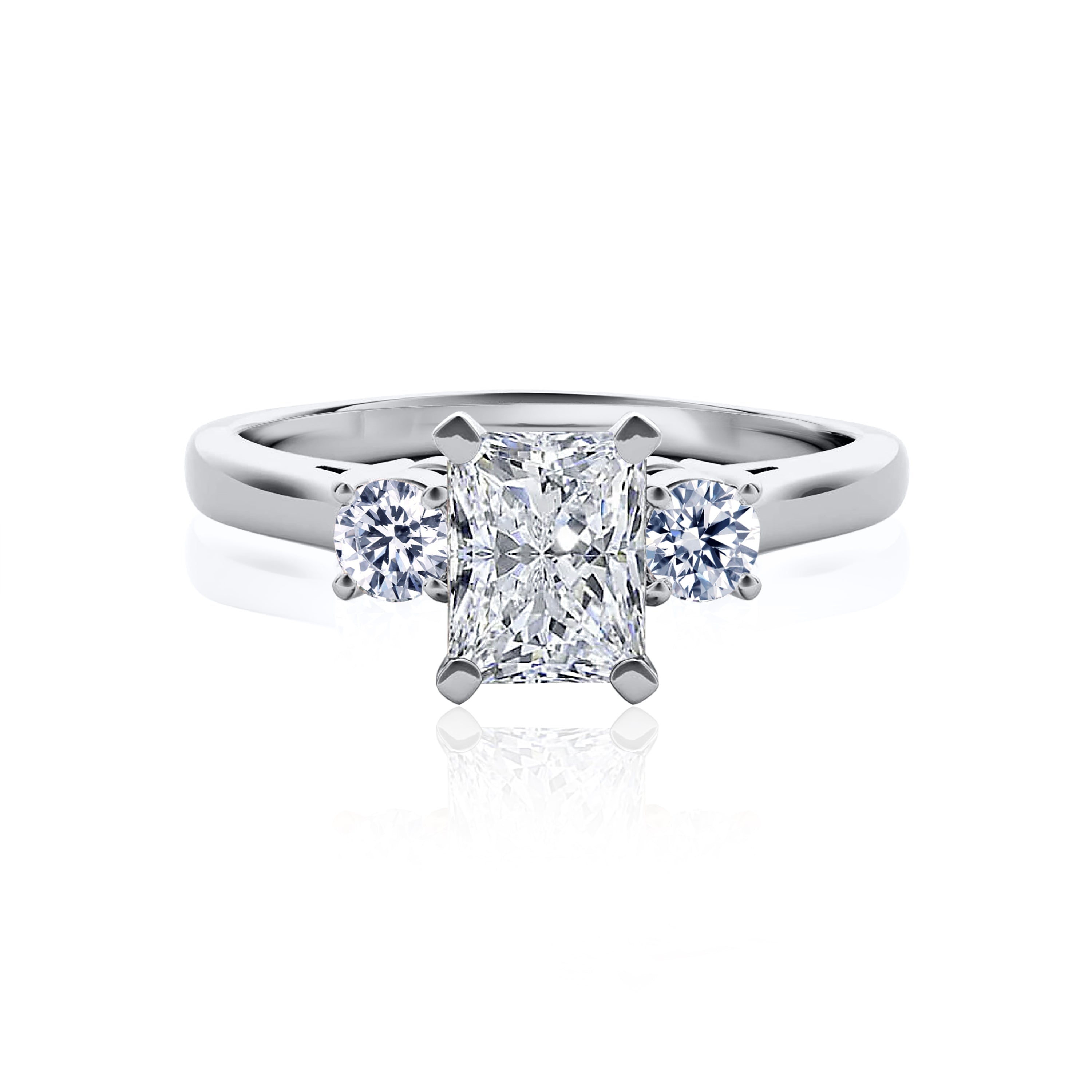 #Metal_14K White Gold#Prong_Standard#Shape_Radiant#Metal_18K White Gold#Metal_Platinum