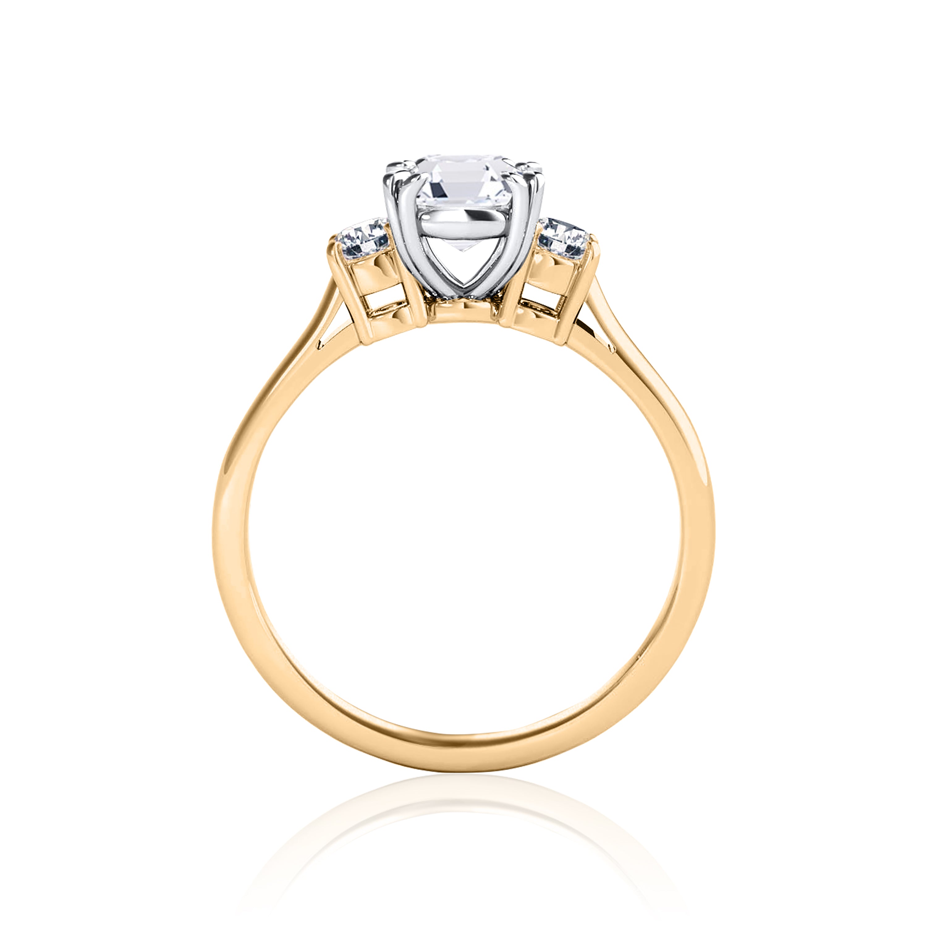 #Metal_14K Yellow Gold#Prong_Standard#Shape_Asscher#Metal_18K Yellow Gold