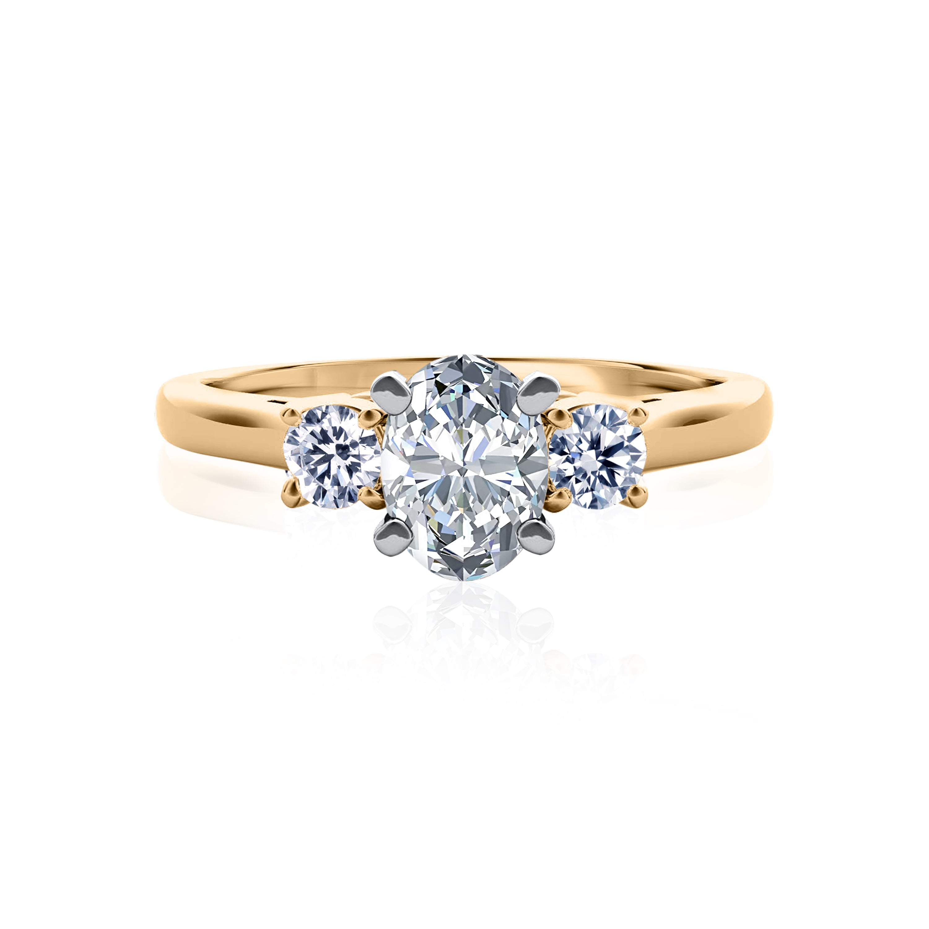 #Metal_14K Yellow Gold#Prong_Standard#Shape_Oval#Metal_18K Yellow Gold