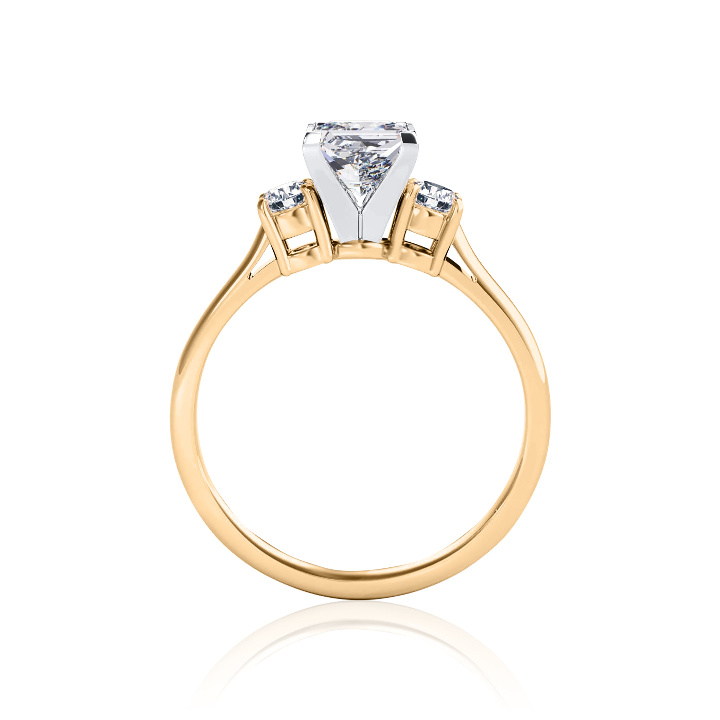 #Metal_14K Yellow Gold#Prong_Standard#Shape_Princess#Metal_18K Yellow Gold