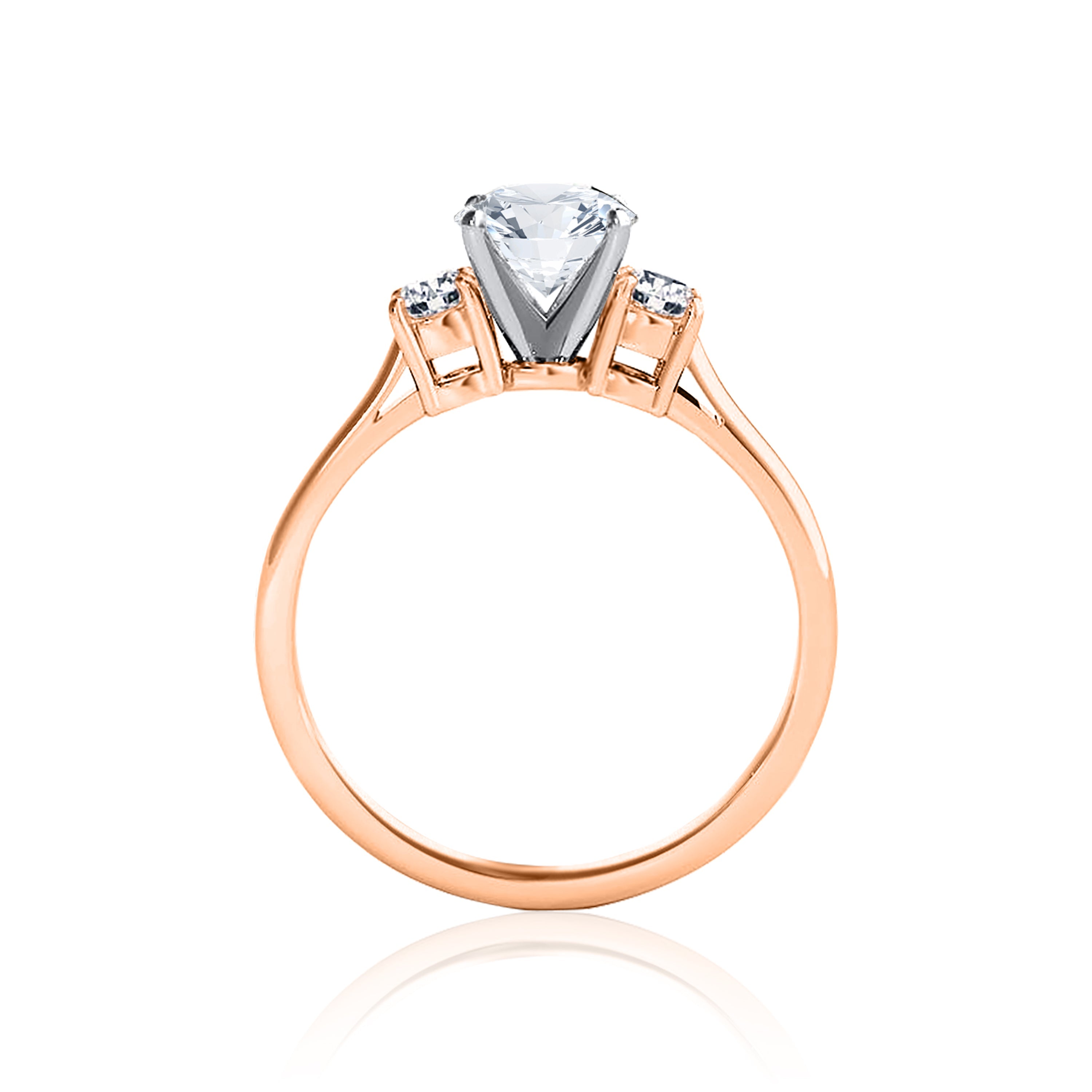 #Metal_14K Rose Gold#Prong_Standard#Shape_Heart#Shape_Round