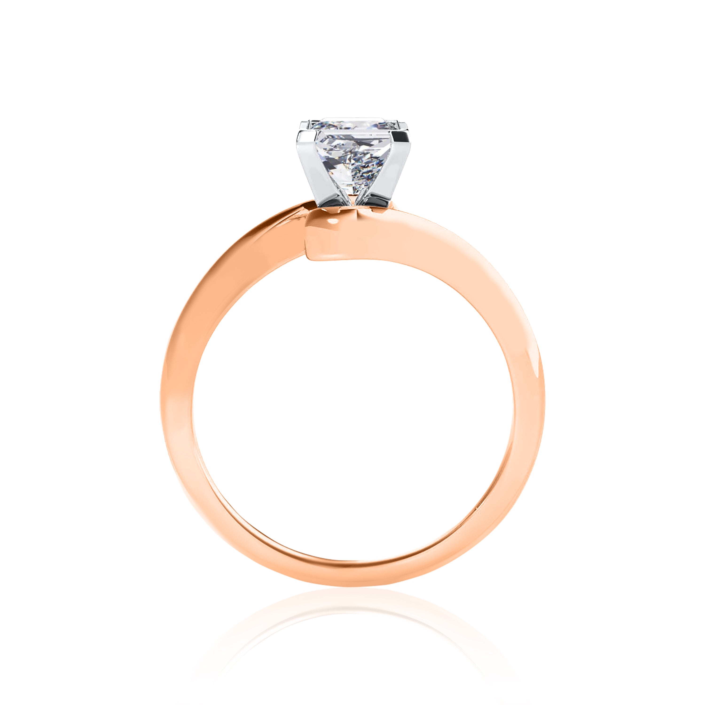 #Metal_14K Rose Gold#Prong_Standard#Shape_Princess