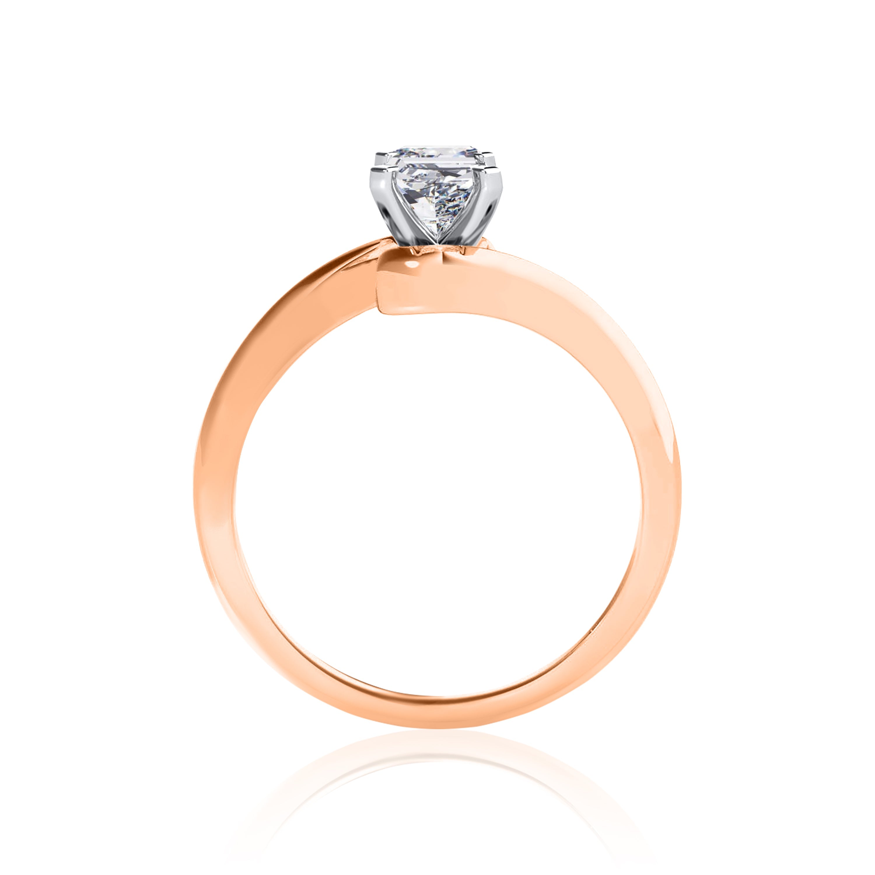 #Metal_14K Rose Gold#Prong_Standard#Shape_Radiant