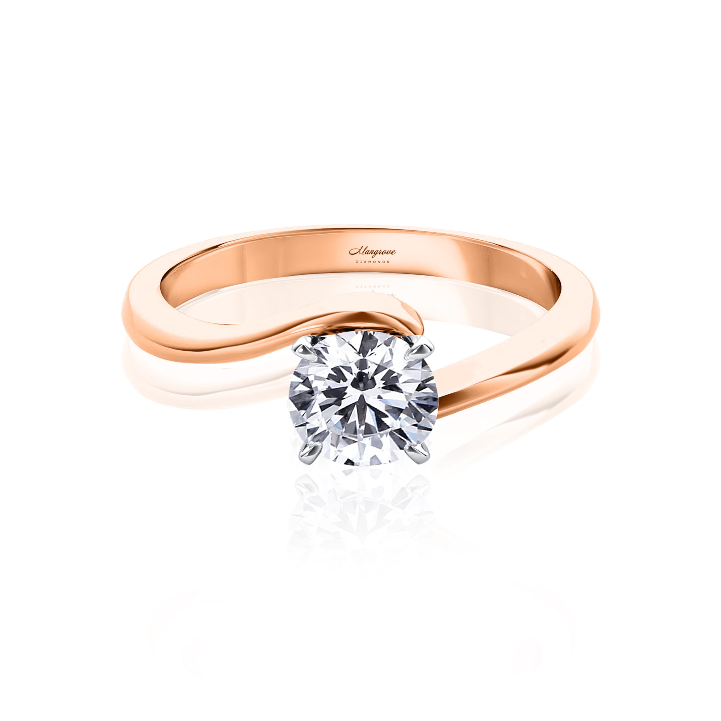 #Metal_14K Rose Gold#Prong_Standard#Shape_Round