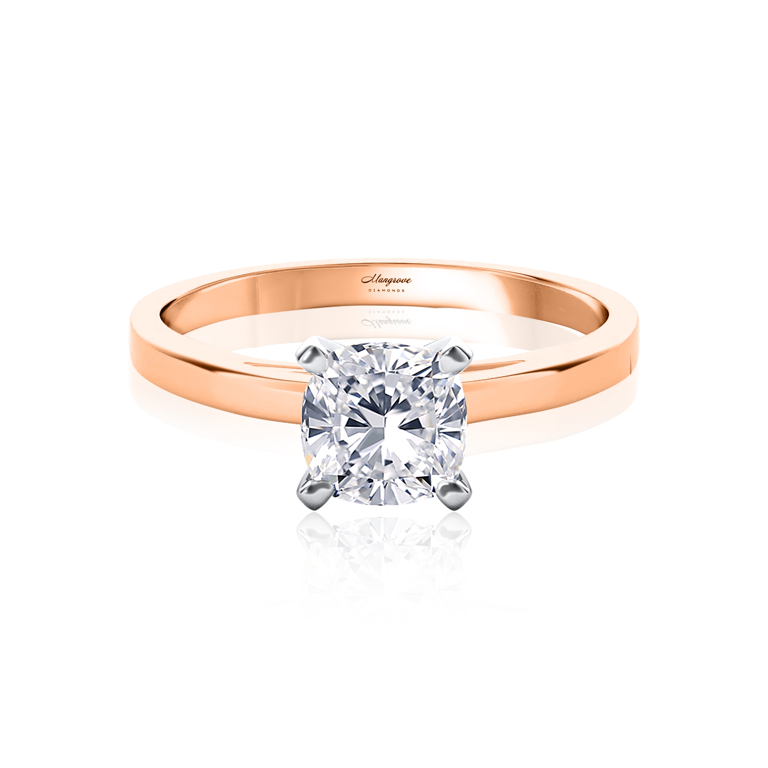 #Metal_14K Rose Gold#Prong_Standard#Shape_Cushion