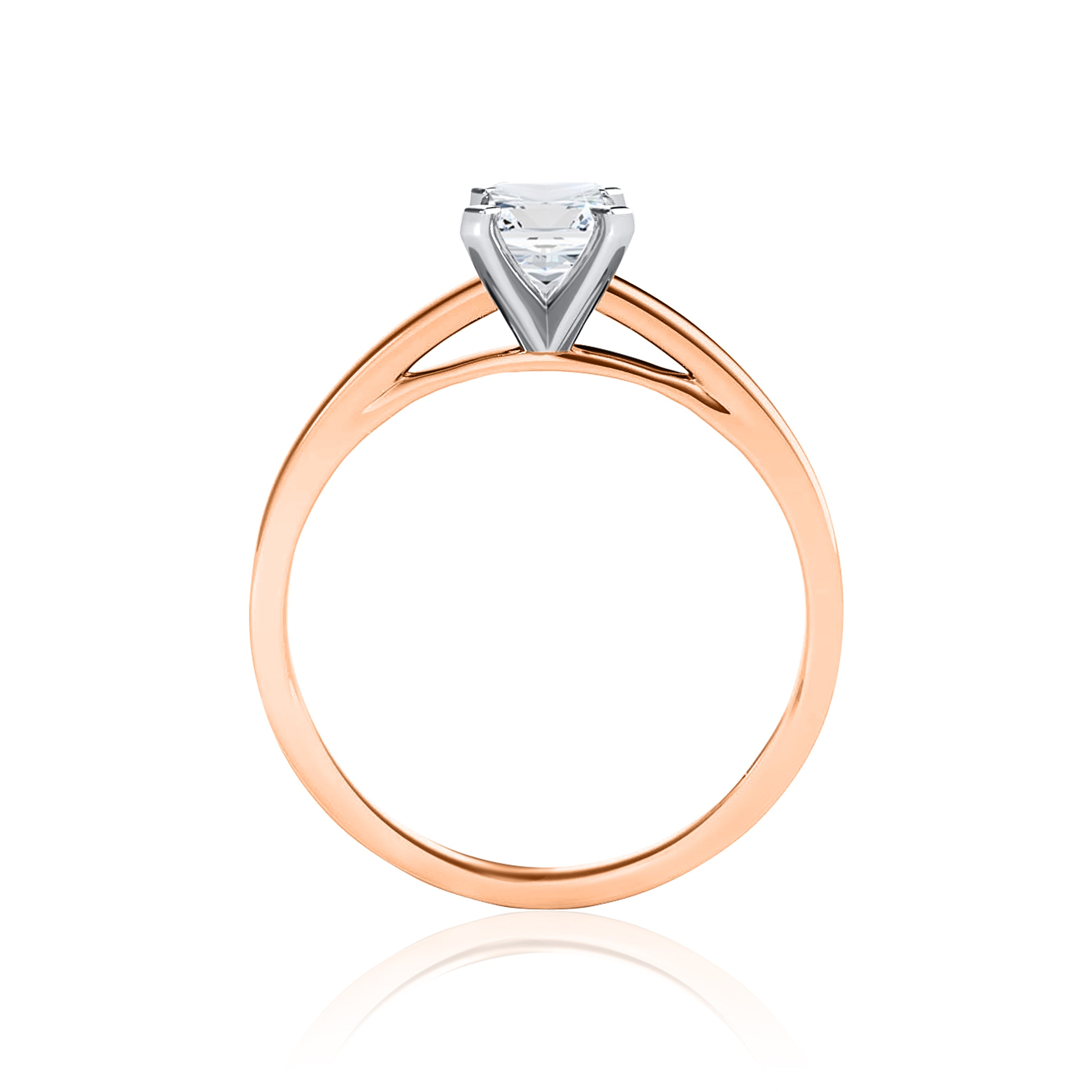 #Metal_14K Rose Gold#Prong_Standard#Shape_Emerald