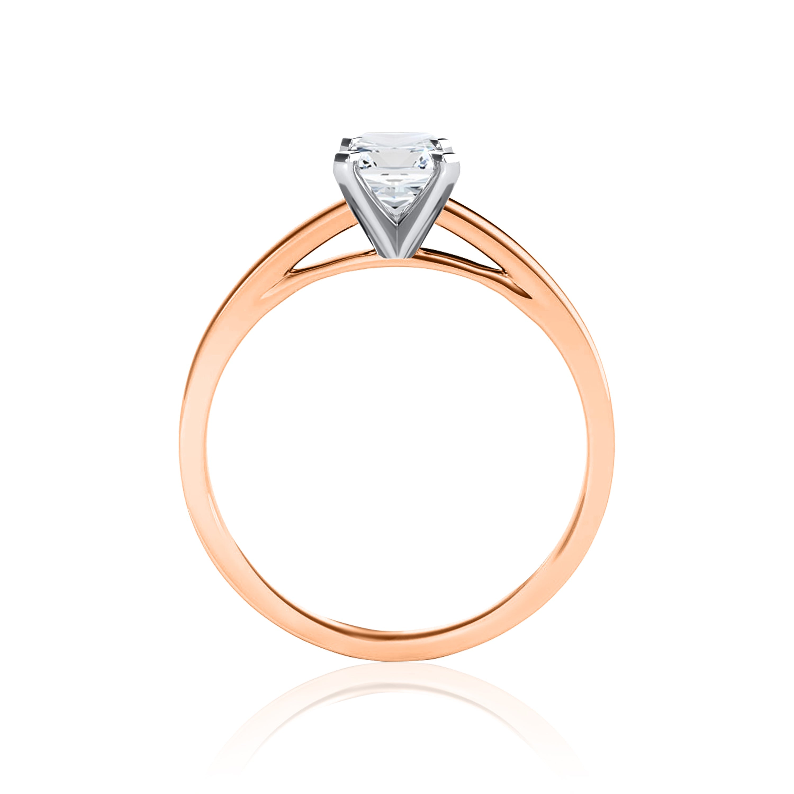 #Metal_14K Rose Gold#Prong_Standard#Shape_Radiant