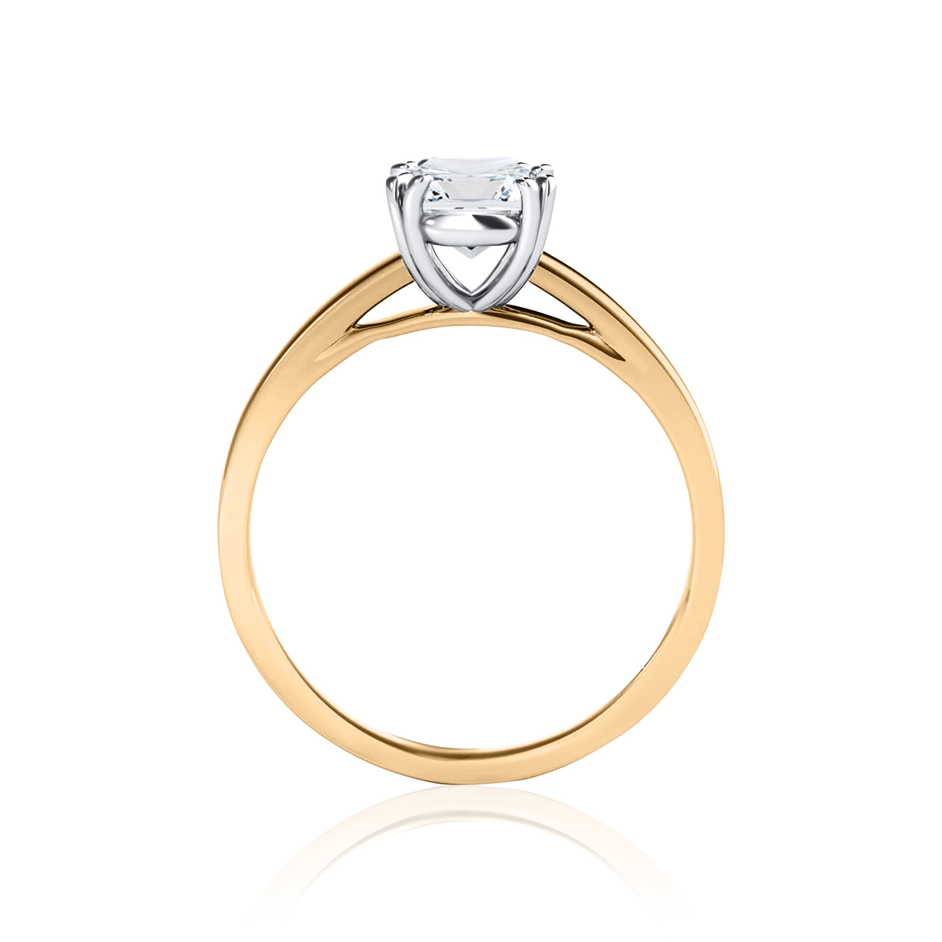 #Metal_14K Yellow Gold#Prong_Standard#Shape_Asscher#Metal_18K Yellow Gold