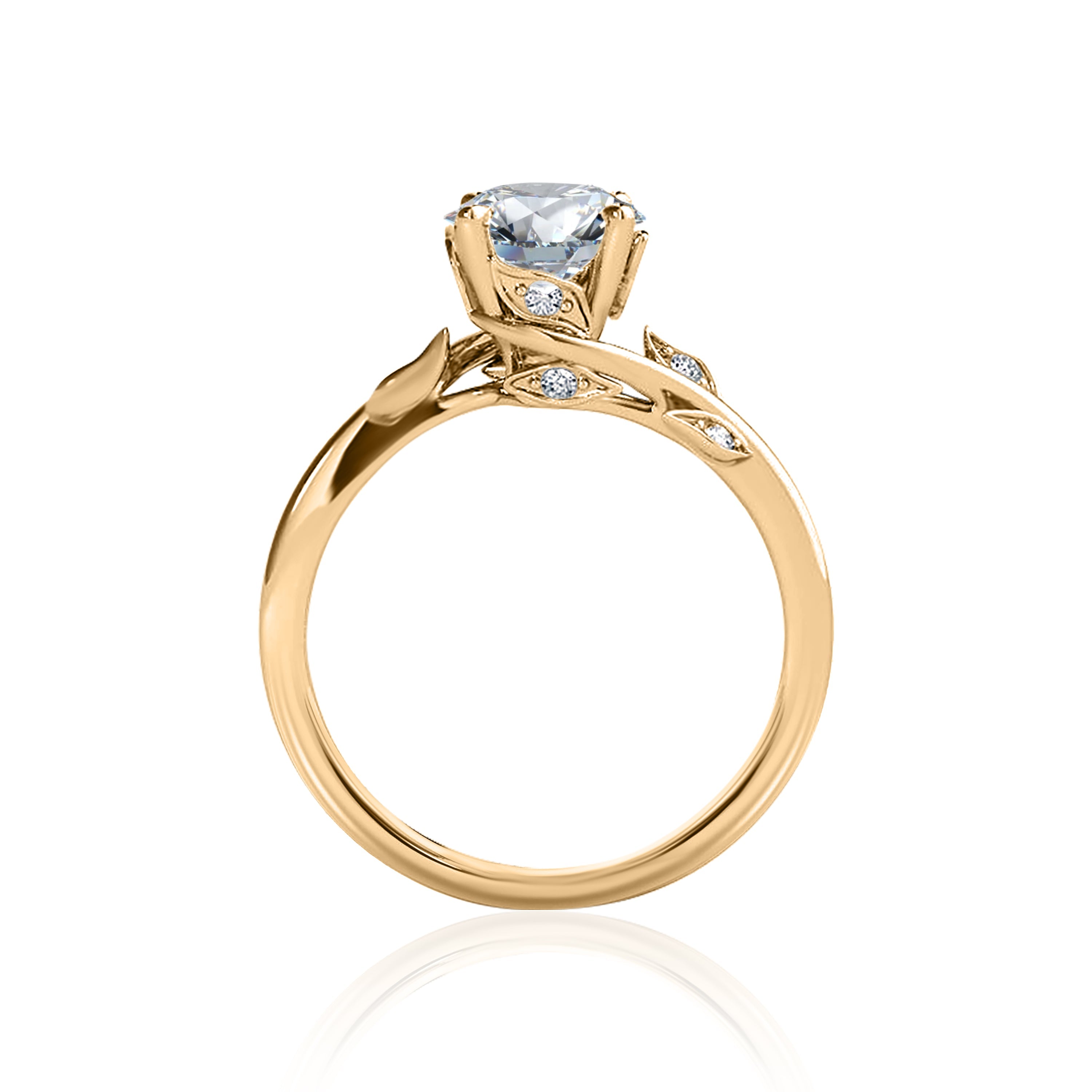 #Metal_14K Yellow Gold#Prong_Standard#Shape_Round#Metal_18K Yellow Gold