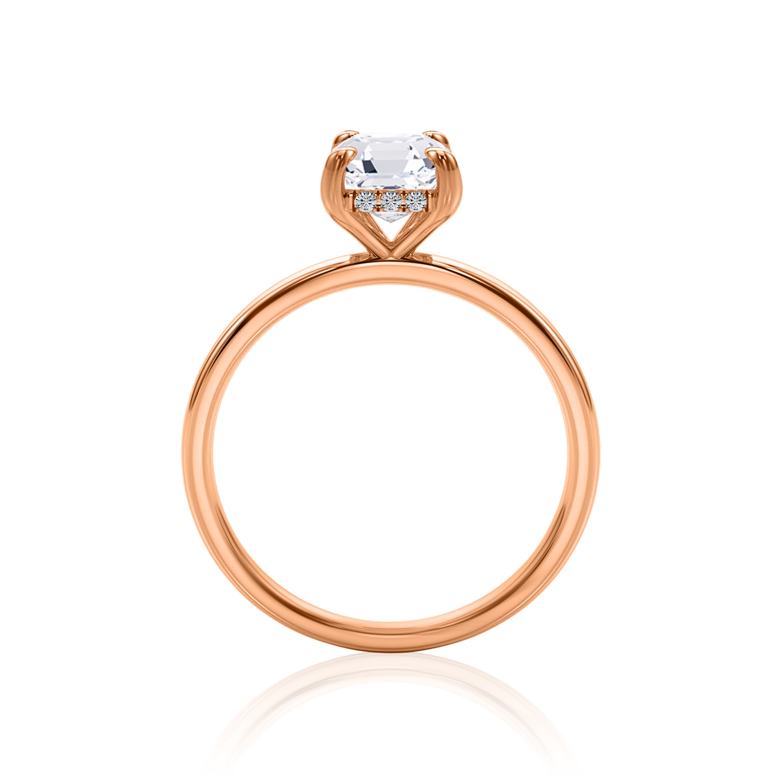 #Metal_14K Rose Gold#Shape_Emerald